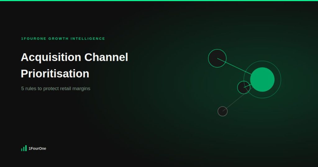 Acquisition channel prioritisation: 5 rules to protect retail margins