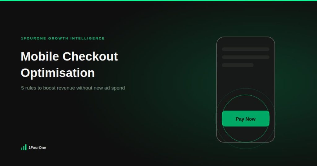 Mobile checkout optimisation: 5 rules to boost revenue