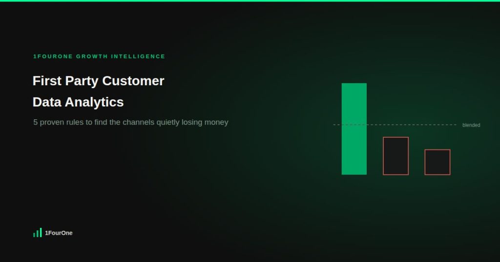 First party customer data analytics: 5 proven rules to find the channels quietly losing money