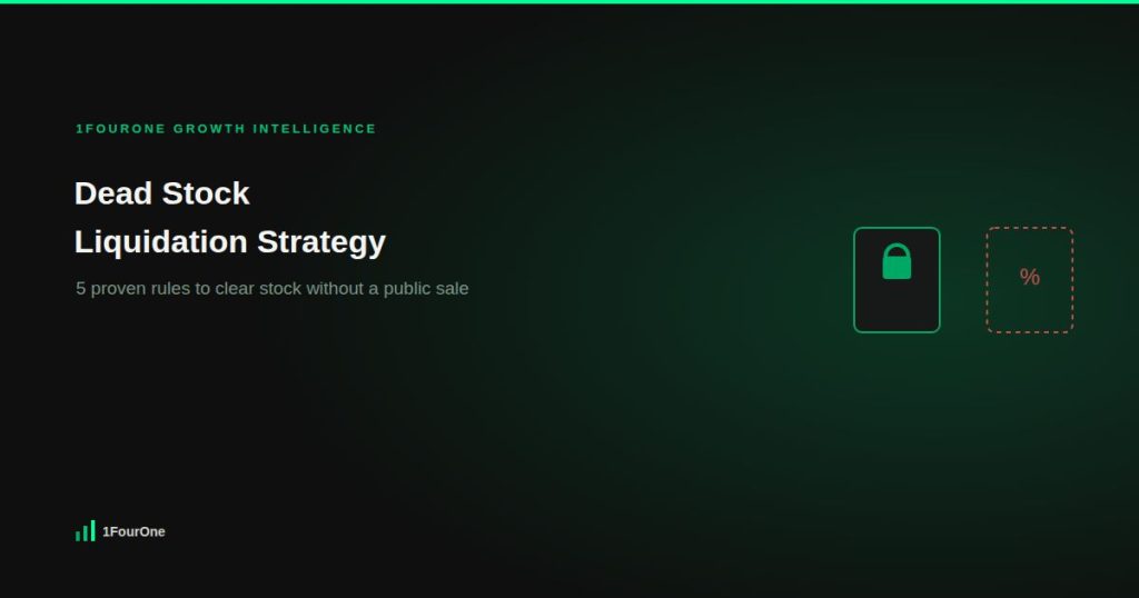 Dead stock liquidation strategy: 5 proven rules to clear stock without a public sale