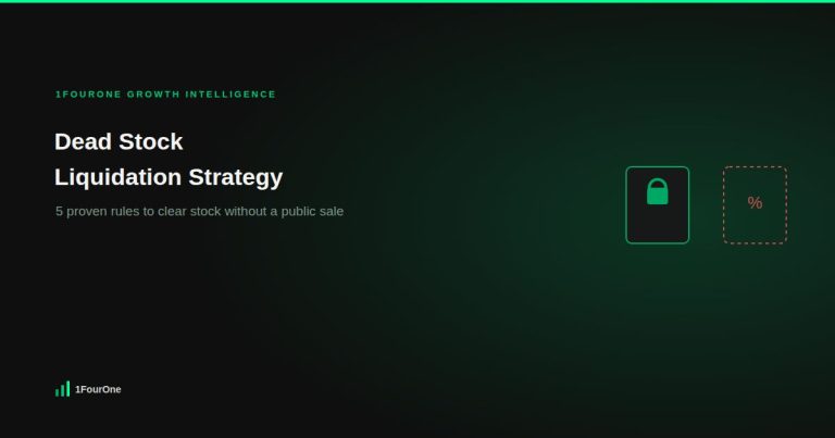 Dead stock liquidation strategy: 5 proven rules to clear stock without a public sale