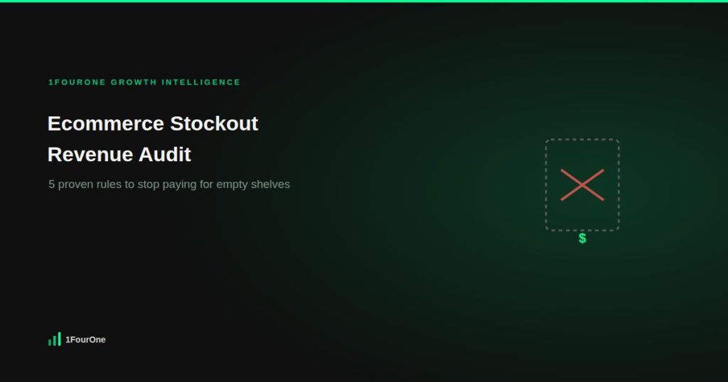 Ecommerce stockout revenue audit: 5 proven rules to stop paying for empty shelves
